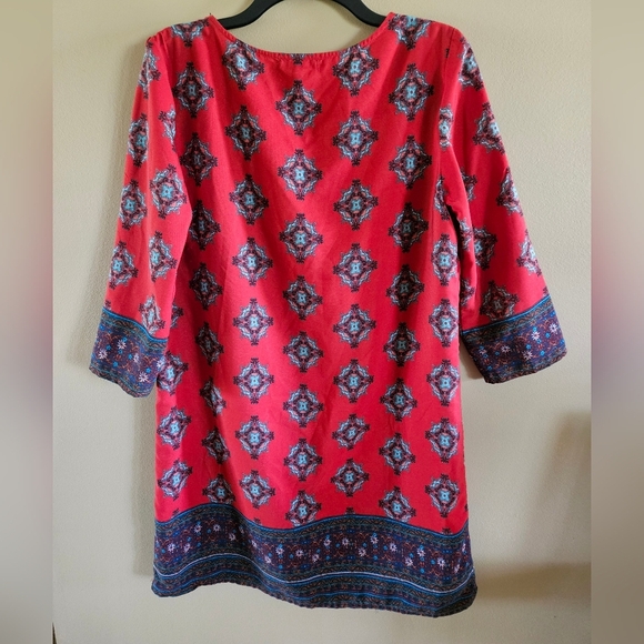 BeBop Red and Blue Patterned Garment - Picture 3 of 4